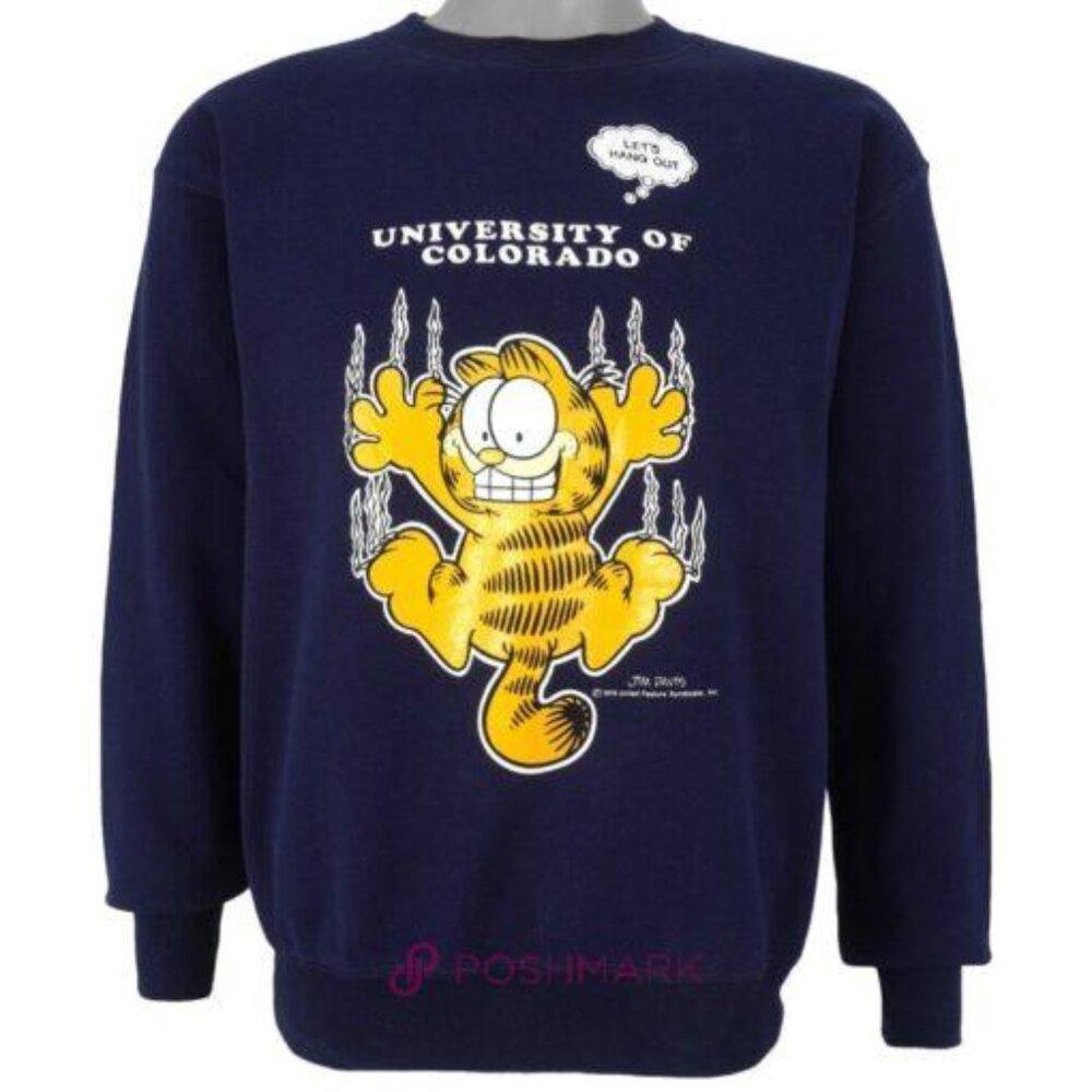 University Of Colorado Garfield Neck 90’S Colorado University Sweatshirt